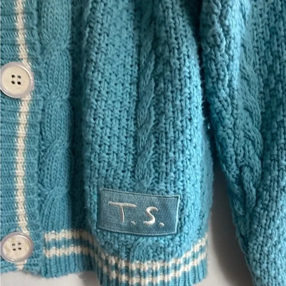 Taylor Swift 1989 TV Cardigan Sweater M/L Blue - Picture 4 of 5